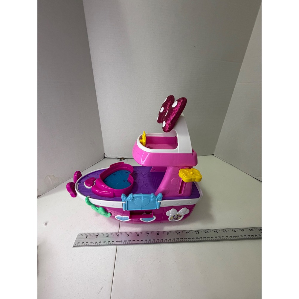 Disney Junior Minnie Mouse Bowdazzling Yacht Boat Sounds And Lights Boat Only - Picture 10 of 10